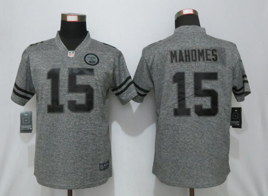 Women Nike Kansas City Chiefs #15 Mahomes Gray 2019 Vapor Untouchable Stitched Gridiron Gray Limited jerseys->philadelphia 76ers->NBA Jersey